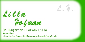 lilla hofman business card